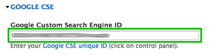 Configure Google CSE - Search Engine ID