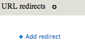Add Redirect link