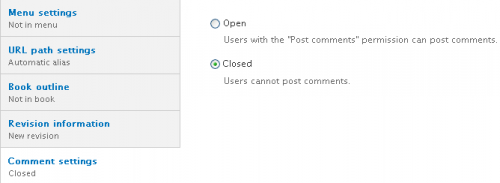 Turning off Content Type Comments