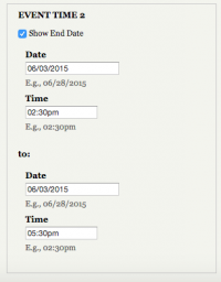 Date field add time