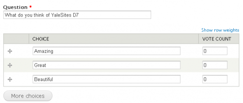 Poll voting