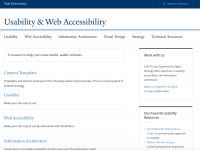 Usability and Web Accessibility Website
